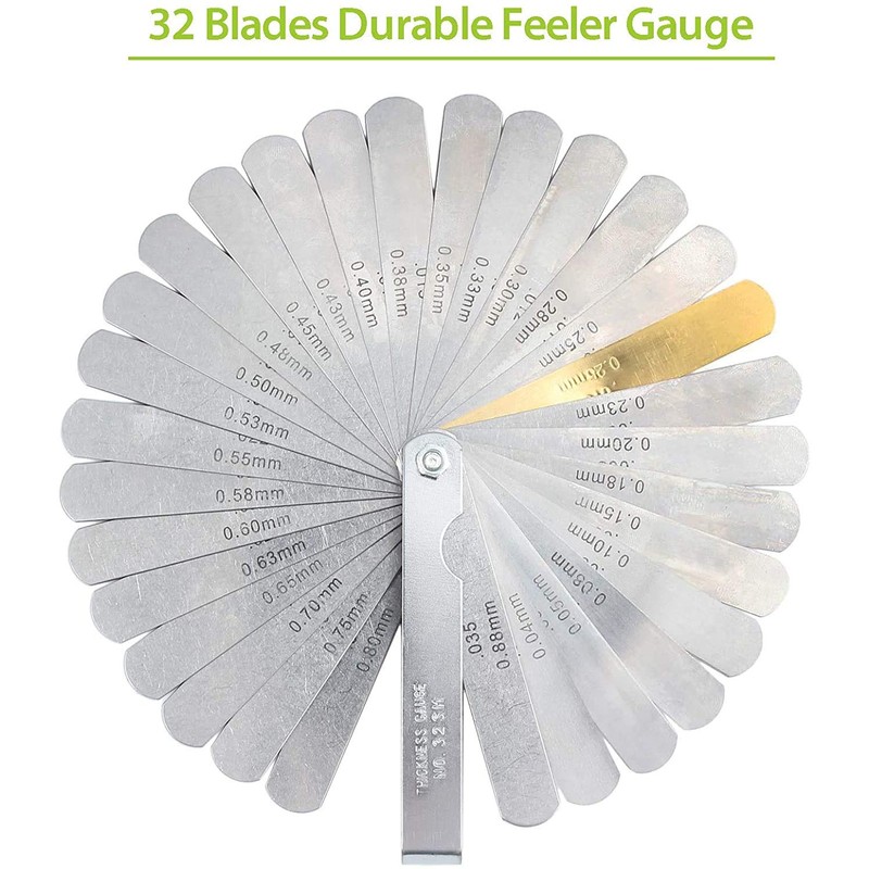 JUTOSU Thickness Gauge Thickness Thickness Thickness Gauge 32 Pack Steel