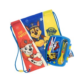 Sorrisini Children's Lunch Box with Cutlery Set, Children's Gym Bag, Breakfast Box for Kids, Lunch Box for Children with Cutlery, Lunch Bag for Picnic, Nursery, Sports Bag