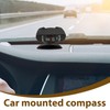 TINEASUR Auto Compass for Car Dashboard with Adjustable Inclinometer and