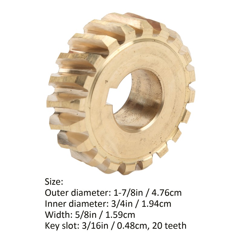 20T Worm Gear 917‑04861 917‑05861 1‑7/8in OD Copper Rustproof Replacement