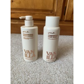 VICTORIA'S SECRET PINK VANILLA COMFORTING BODY WASH 12 OZ-LOTION 12 OZ