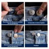 HASAKI Extensor de botón, 10 Paquete, Azul, Elástico, Para jeans