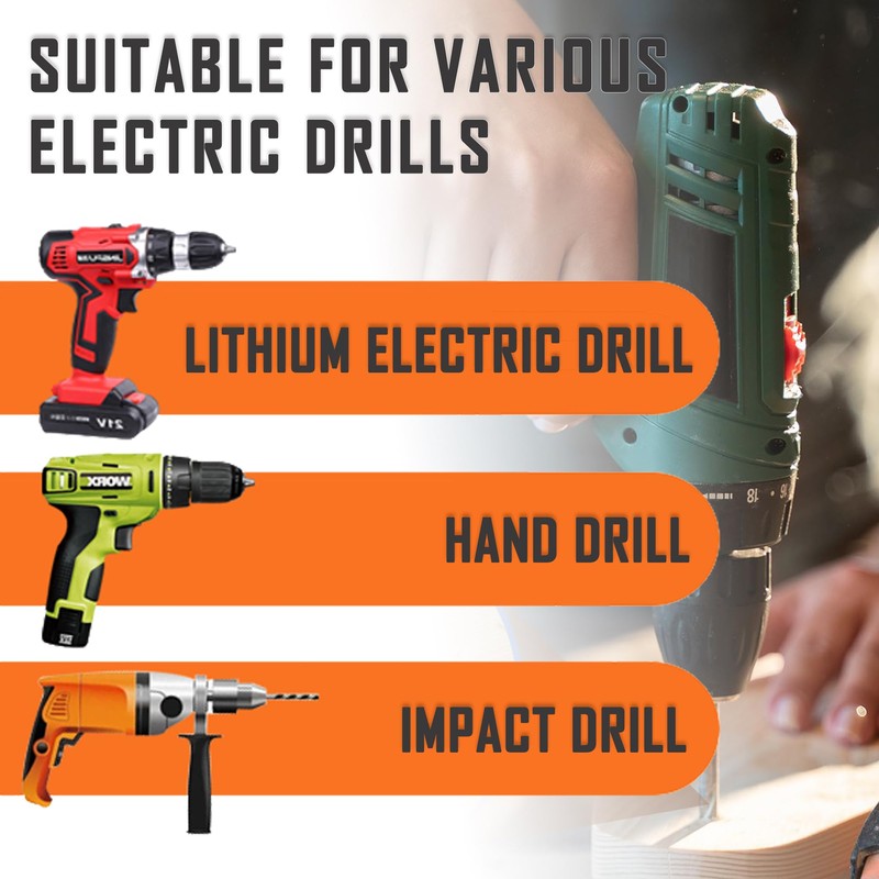 MLUOVI Drill Bit Sharpener, Drill Bit Sharpener for All Bits(5/64''-