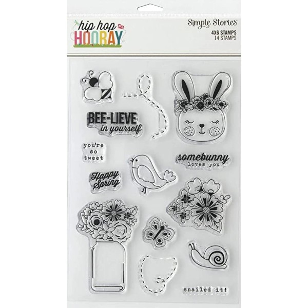 Simple Stories Simple Stories Acrylic Stamps HIP HOP HOORAY