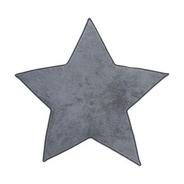 Microfibre Rug for Children’s Bedrooms – Star-Shaped – Grey