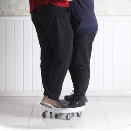 RIAMTGCX Plant Caddy with Wheels, Heavy Duty Plant Stand with Universal Wheels, Round Pot Trolley for Indoor Outdoor,18inch White