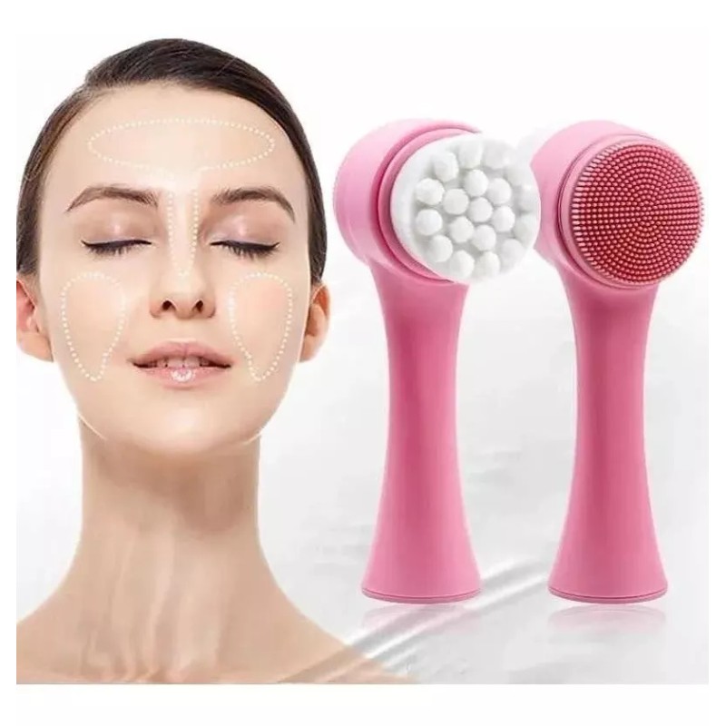 Maya Cepillo Para Limpieza Facial Skincare Doble Cara Manual