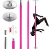 VEVOR Professional Dancing Pole, 40mm Heavy-Duty Stainless Steel Pole, Spinning