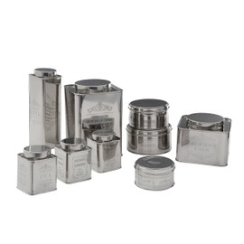 Premier Housewares Chai Pasta Canister - Stainless Steel, H31 x W9 x D9cm, Silver