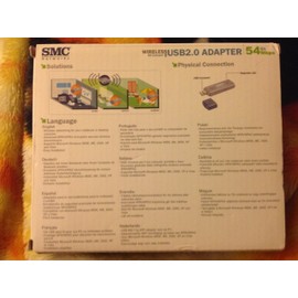 SMC Networks SMC SMCWUSB-G IEEE 802.11b/g USB 2.0 EZ Connect 2.4GHz Wireless Adapter,Silver