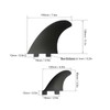 3Pcs Surfboard Fins PVC Quick Release Replacement Tri Fin Set