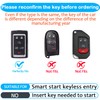 Sindeda for Jeep Key Fob Cover with Keychain Soft Full