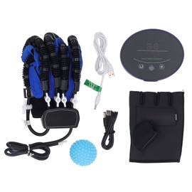 Finger Rehabilitation Training Robot Gloves Hand Exercisers Stroke Recovery Equipment 2000mAh for Arthritis Hemiplegia Patient Blue Right Hand XL