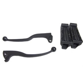 YBR125 ブレーキレバー クラッチレバー 左右セット （ディスク用） フット ステップ ゴム
