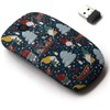 CJCBROES 2.4G Wireless Mouse with Cute Pattern Design for All