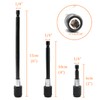 6 Piece 1/4” Hex Shank Quick Change Bit Extension,Quick Release