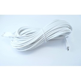 OMNIHIL 30FT White High Speed Micro-USB 2.0 Cable Compatible with Rechargeable Heating Pad/Back Massager