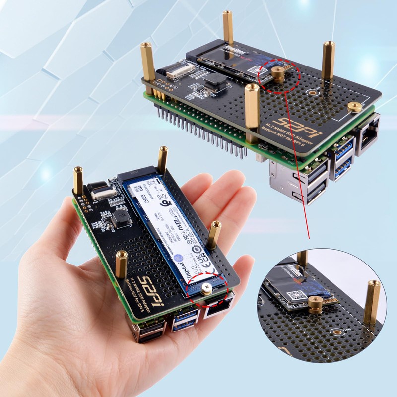 GeeekPi N07 PCIe M.2 M-Key NVMe SSD PCIe Peripheral Board