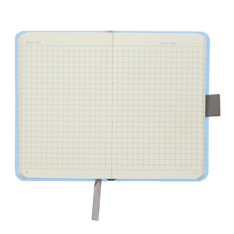 FABER-CASTELL 44359 Notebook DIN A6 Sky Blue, Squared, 100 g/m²,