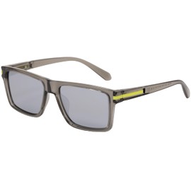 RAVI EYEWEAR TAC Square Polarized Sunglasses for Men Lightweight TR90 Frame UV400 Protection Square Sun Glasses (Gray)