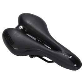 Ludus Felix Saddle, Faux Leather, Bicycle, No Buttock Pain, Super Thick, Perforated, Road Bike, Cross Bike, Mountain Bike (Black)