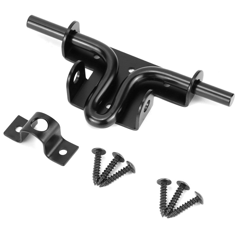 QWORK Slide Bolt Gate Latch, Heavy-Duty Gate Lock with Padlock