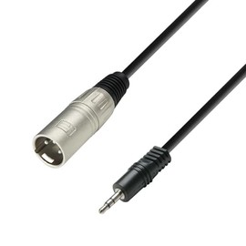 Adam Hall 3 Star BWM 0100 Balanced Cable XLR Male x Mini Jack TRS 1 m