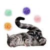 Osvela Cat Pom Pom Sparkle Fuzzy Balls 2 Inches Interactive
