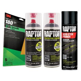 Raptor 2K Basalt Gray Spray-On Truck Bedliner Bare Metal Aerosol Kit (26.4 oz)