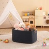 OIAHOMY 75L Large Blanket Basket, Woven Storage Basket with Handle,