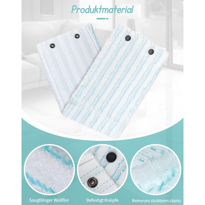 ePicsoa Pack of 4 Mop Covers for Leifheit Combi/Clean Twist