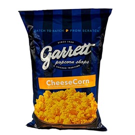 Garrett Popcorn CheeseCorn, 5oz, 1 Bag,​ Cheese Gourmet Popcorn, Gluten Free, Salty Snack, Popped Popcorn Bags