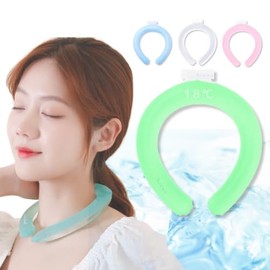 Ice Neck Ring, Cool Ring, Cooling, Cooling, Cold Neckline, 28°C, Ice Neck Ring, Heat Stroke Prevention | Arewe (Pink)