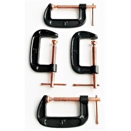 ATE 4 ATE PROFESSIONAL 3" HEAVY DUTY C CLAMPS 40037 BRAKE CALIPER PISTON TOOL CLAMP