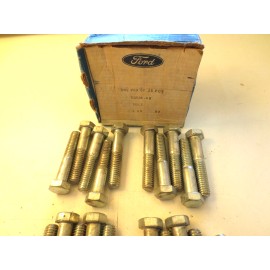 Ford 25 OEM PCS FORD "BOLT" HEX HD. 3/8"-16 X 2", EXHAUST MANIFOLD TO HEAD, 20522-S8