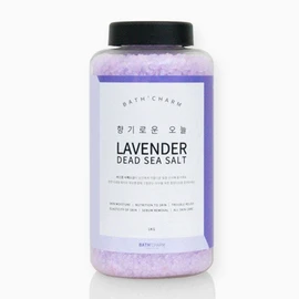 Bath Charm Israel Dead Sea Salt 1KG Container Bath Salt, Dead Sea Salt Lemon/1KG / 바스참 이스라엘 사해소금 1KG 용기형 입욕제, 사해소금 레몬/1KG