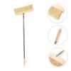 NOLITOY Bristle Broom with Long Handle Bristles for Indoor and