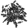 Design61 Expansion Rivets Fastening Clip Pack of 50 in Black