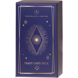 Eccolo Large Tarot Deck, 78 Cards in Carrying Box - Large Size Cards 6.3-x-3.5-inch with Rich Illustrations
