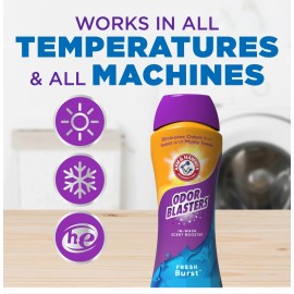 ARM & HAMMER Odor Blasters Fresh Burst In-Wash Laundry Scent Booster, 24 oz Bott