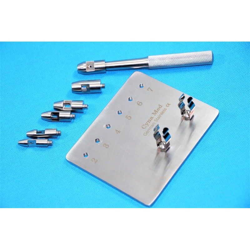 Premium German Keyes Dermal Punch Set of 6pcs 2mm to