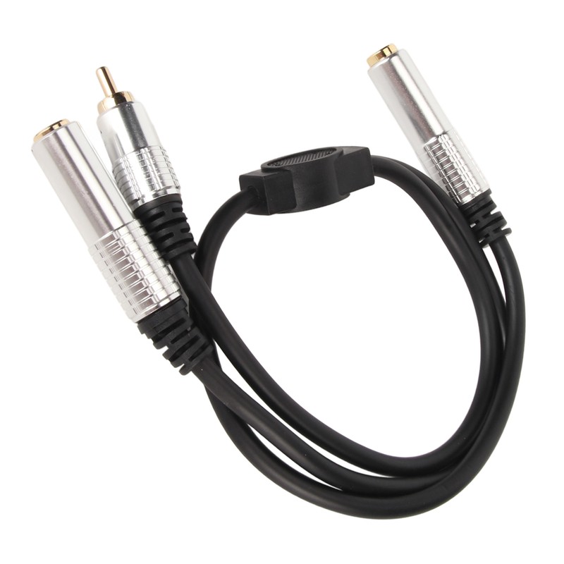 6.35mm Female to 6.35mm Female RCA Cable Gold Plated Sound