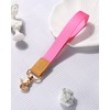 Wrist Lanyard for Keys, Wristlet Key Chain Strap, Pink Hand