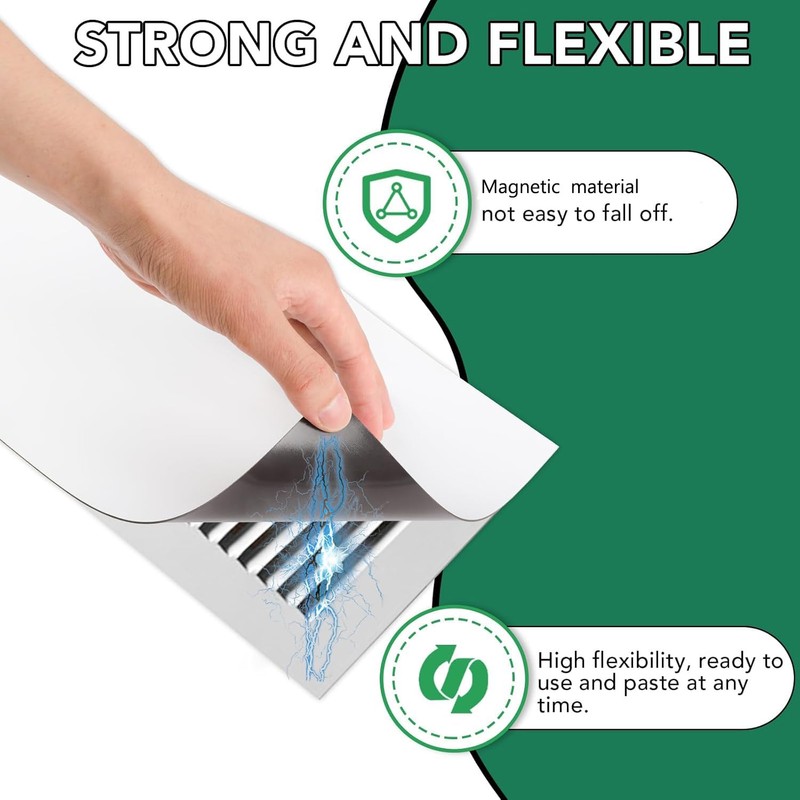 6 Pack Magnetic Vent Covers, Strong Vent Covers 8x15.5inch High