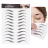 6D Eyebrow Tattoo Sticker, Eyebrow Shaping Stencils, Semi-Permanent, Hair-Like, Waterproof