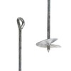 Ground anchor set for screwing in or concreting, including mounting