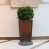 Plant with Easy Moving Caster Invisible Wheels, 9 Inch Round