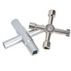 CYTGOUPER 2Pcs 4 Way Sillcock Key, Stainless Steel Portable Sillcock