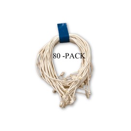 Clucker-Truss Gourmet Elastic Trussing Strings; 6 Inch White Heavy Duty (80 pack, White)