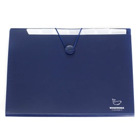 TUKA TKD8002 Expanding Folder A4 File Folder 7 Tabs Cards PP Sorting Folder Rainbow File Folder for Business Events Office Everyday School University etc., A4 Document Folder, Dark Blue